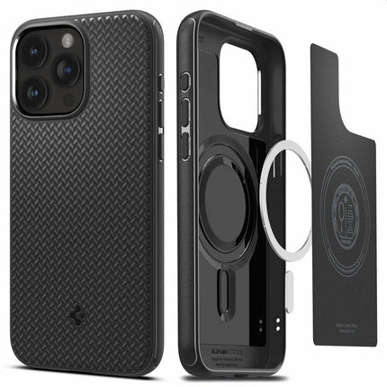 Spigen Apple iPhone 15 Pro Max Mag Armor Case (Black) Magfit ACS06597 - Casebump