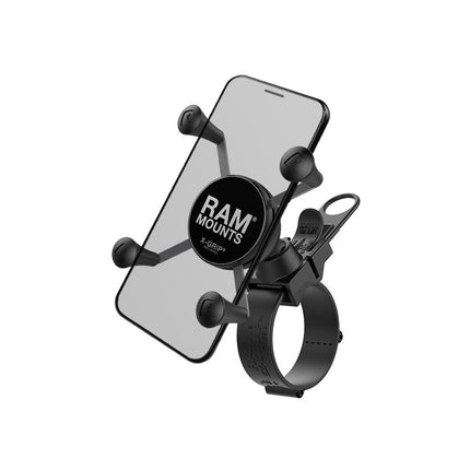 RAM® X-Grip® Phone Holder with RAM® EZ-Strap Rail Mount (black) - Casebump