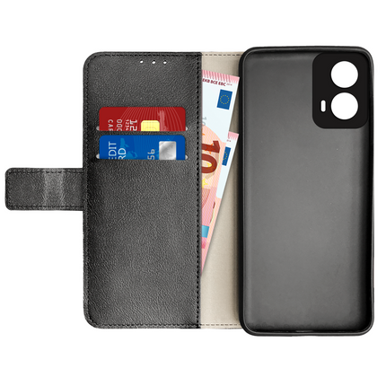 Motorola Moto G34 Classic Wallet Case - Black