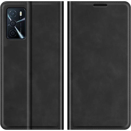 Oppo A16 / A16s Wallet Case Magnetic - Black - Casebump