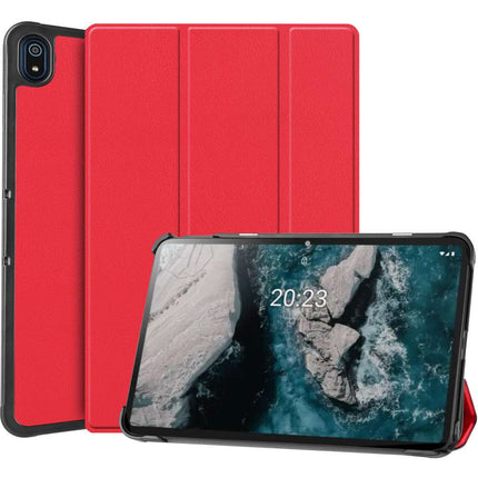 Nokia T20 Smart Tri-Fold Case (Red) - Casebump