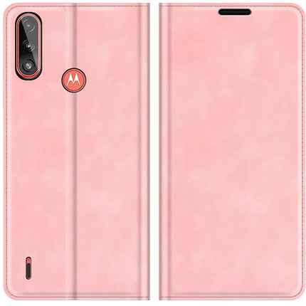 Motorola Moto E7i Power Wallet Case Magnetic - Pink - Casebump