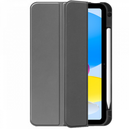 Apple iPad 2022 Smart Tri-Fold Case With Pen Slot (Grey) - Casebump