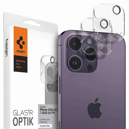 Spigen Camera Lens Glass Protector iPhone 14 Pro / 14 Pro (Clear) - AGL05228 (2 pack) - Casebump
