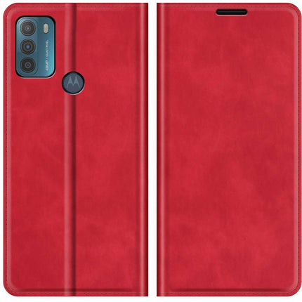 Motorola Moto G50 Wallet Case Magnetic - Red - Casebump