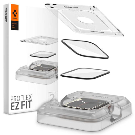 Spigen Proflex EZ FIT Apple Watch 7/8 45mm Full Cover (2 Pack) AFL01220 - Casebump