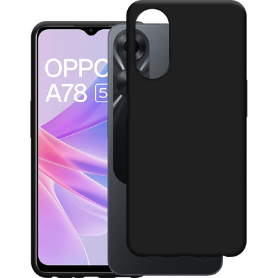 Oppo A78 5G Soft TPU Case - Black - Casebump