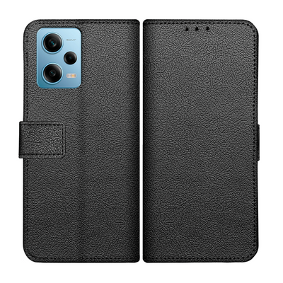 Xiaomi Redmi Note 12 Pro 5G Classic Wallet Case - Black - Casebump