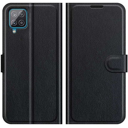 Galaxy A22 4G Book Wallet Case Texture - Black - Casebump