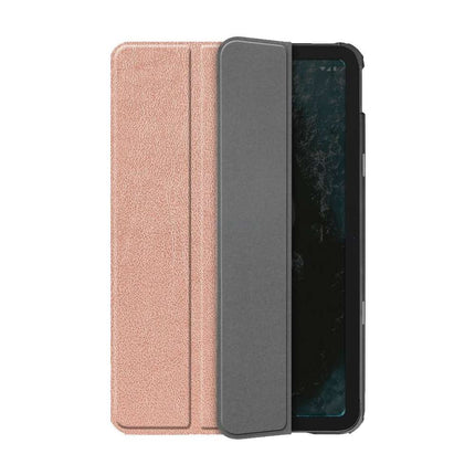 Nokia T20 Smart Tri-Fold Case (Rose Gold) - Casebump