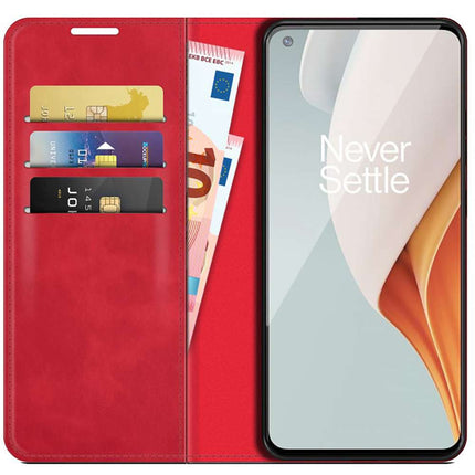 OnePlus Nord N100 Wallet Case Magnetic - Red - Casebump
