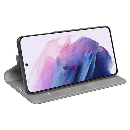 Samsung Galaxy S22 Wallet Case Magnetic - Grey - Casebump