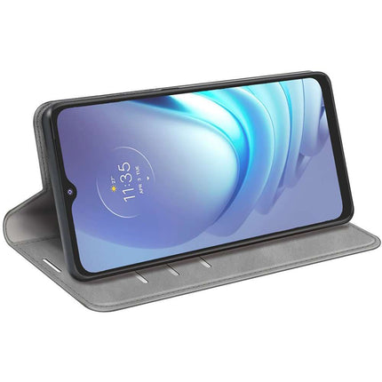 Motorola Moto G50 Wallet Case Magnetic - Grey - Casebump