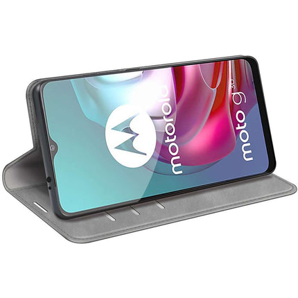 Motorola Moto G10/G20/G30 Wallet Case Magnetic - Grey - Casebump