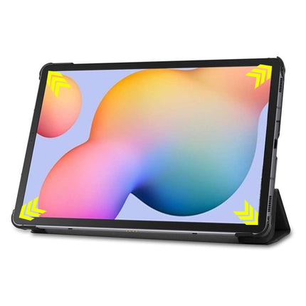 Samsung Galaxy Tab S6 Lite Smart Tri-Fold Case (Black) - Casebump