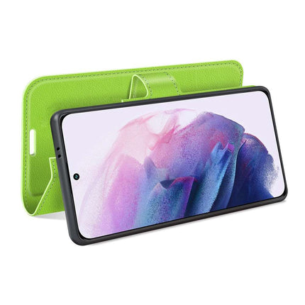Samsung Galaxy S22 TPU Wallet Case Magnetic - Green - Casebump
