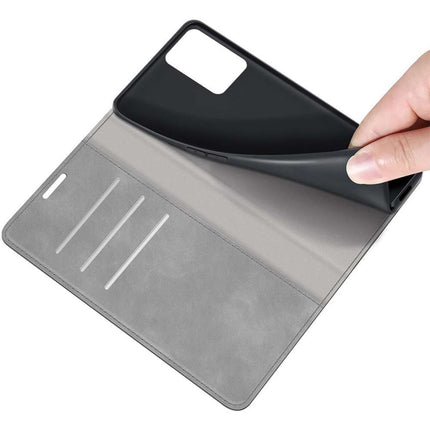 Realme 8 5G Wallet Case Magnetic - Grey - Casebump