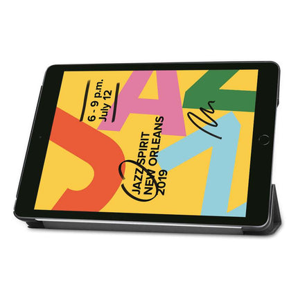 Apple iPad 10.2 2021/2020 Smart Tri-Fold Case (Black) - Casebump