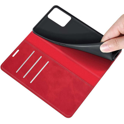 Realme 8 5G Wallet Case Magnetic - Red - Casebump
