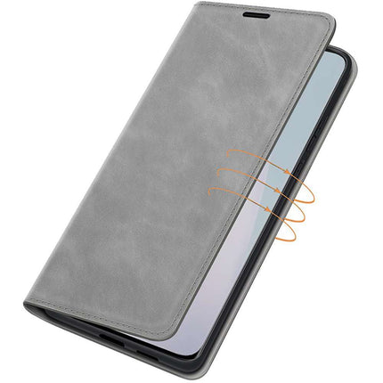 OnePlus Nord N10 Wallet Case Magnetic - Grey - Casebump