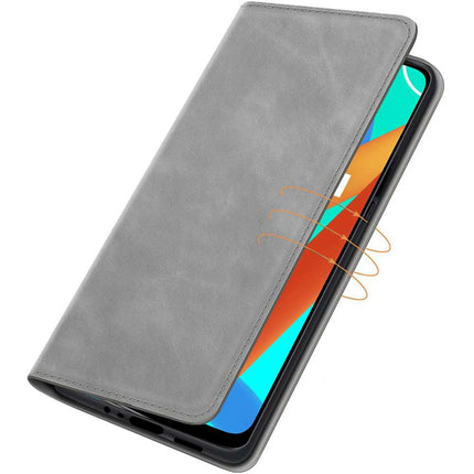 Realme 8 5G Wallet Case Magnetic - Grey - Casebump
