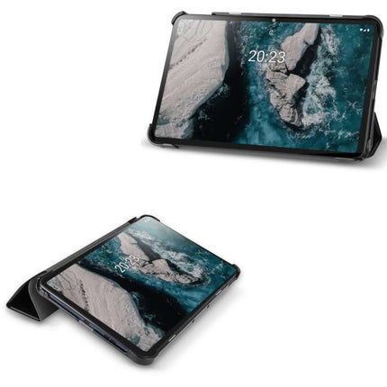 Nokia T20 Smart Tri-Fold Case (Black) - Casebump