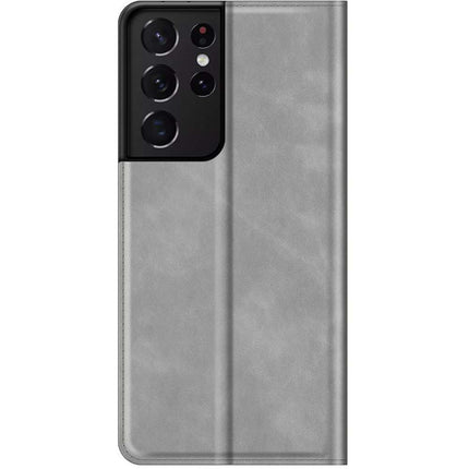Samsung Galaxy S21 Ultra Wallet Case Magnetic - Grey - Casebump