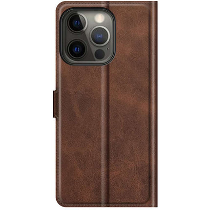 Apple iPhone 13 Pro Max TPU Wallet Case Magnetic - Brown - Casebump