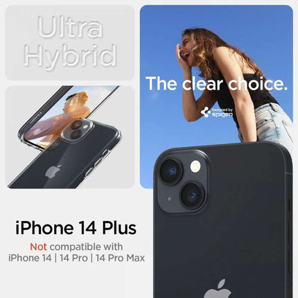 Spigen Ultra Hybrid Case Apple iPhone 14 Plus (Crystal Clear) ACS04894 - Casebump