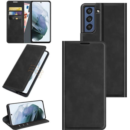 Samsung Galaxy S21 FE Wallet Case Magnetic - Black - Casebump