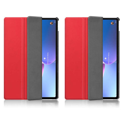 Lenovo Tab P12 Pro Smart Tri-Fold Case (Red) - Casebump