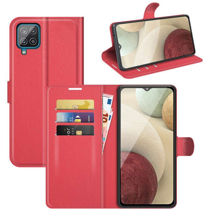 Galaxy A22 4G Book Wallet Case Texture - Red - Casebump