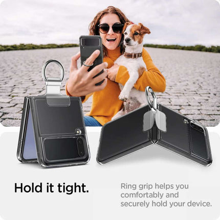 Spigen Thin Fit Ring Samsung Galaxy Z Flip 4 Case (Black) - ACS05115 - Casebump