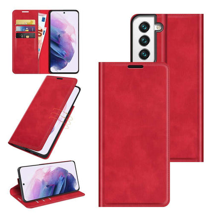 Samsung Galaxy S22+ Wallet Case Magnetic - Red - Casebump
