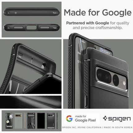 Spigen Rugged Armor Case Google Pixel 7 Pro (Black) ACS04725 - Casebump