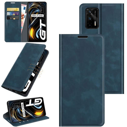 Realme GT Wallet Case Magnetic - Blue - Casebump