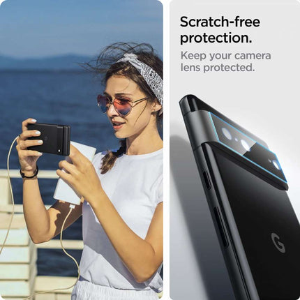 Spigen Camera Lens Glass Protector Google Pixel 7(Black) (2 pack) - Casebump