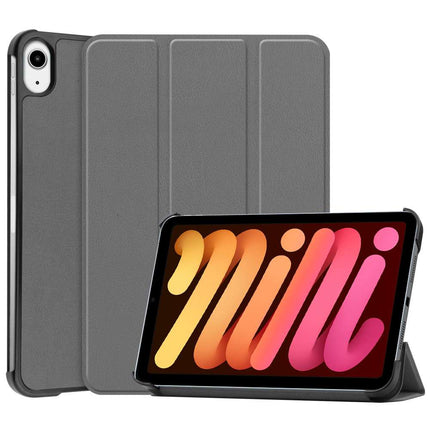 Apple iPad Mini 6 2021 Smart Tri-Fold Case (Grey) - Casebump