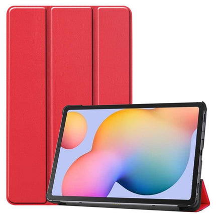 Samsung Galaxy Tab S6 Lite Smart Tri-Fold Case (Red) - Casebump