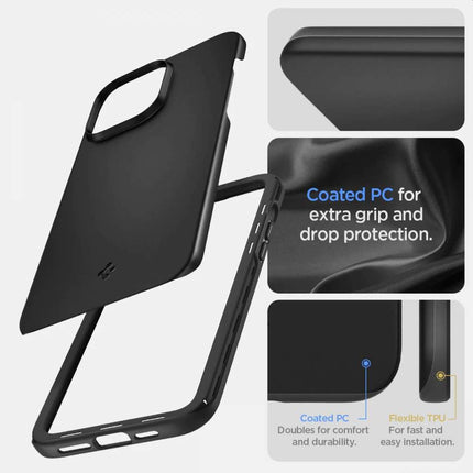 Spigen Thin Fit Apple iPhone 14 Pro Max Case (Black) - ACS04766 - Casebump