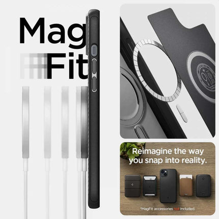 Spigen Apple iPhone 14 Mag Armor Case (Black) Magfit ACS05065 - Casebump
