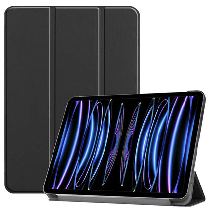 Apple iPad Pro 12.9 2021/2022 Smart Tri-Fold Case (Black) - Casebump