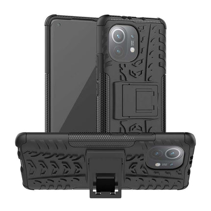 Rugged Hybrid Xiaomi Mi 11 Case (Black) - Casebump