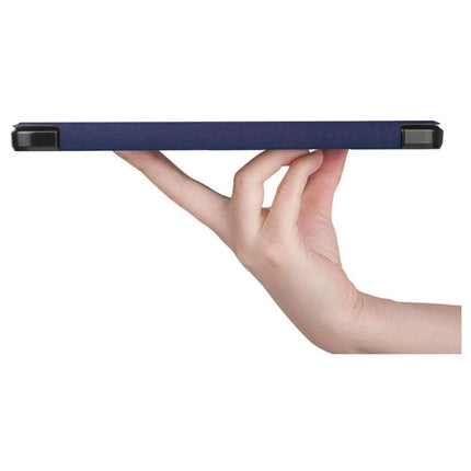 Samsung Galaxy Tab S8 Ultra Smart Tri-Fold Case With Pen Slot (Blue) - Casebump