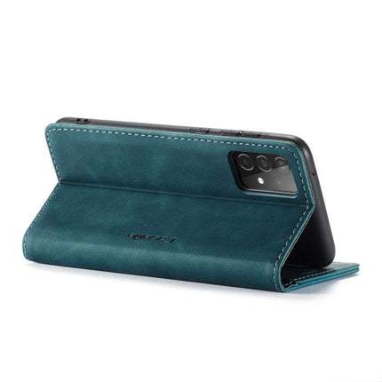CASEME Samsung Galaxy A72 5G Retro Wallet Case - Blue - Casebump