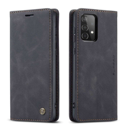 CASEME Samsung Galaxy A72 5G Retro Wallet Case - Black - Casebump