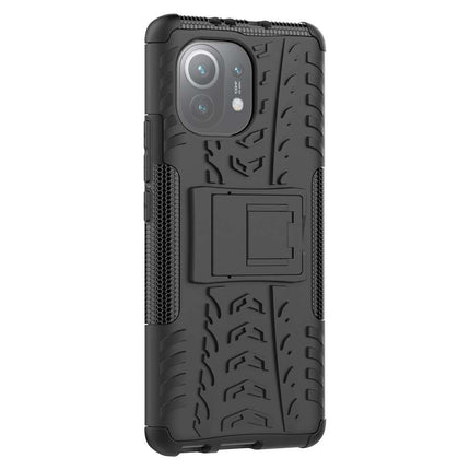 Rugged Hybrid Xiaomi Mi 11 Case (Black) - Casebump