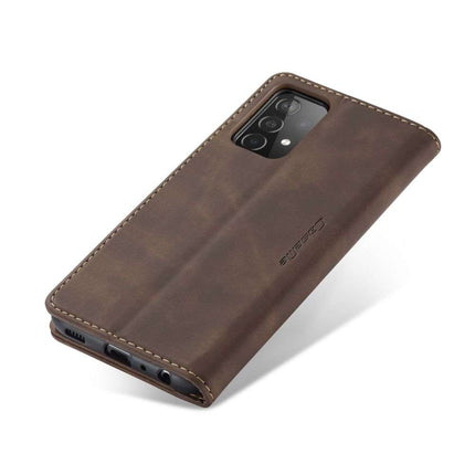 CASEME Samsung Galaxy A72 5G Retro Wallet Case - Coffee - Casebump