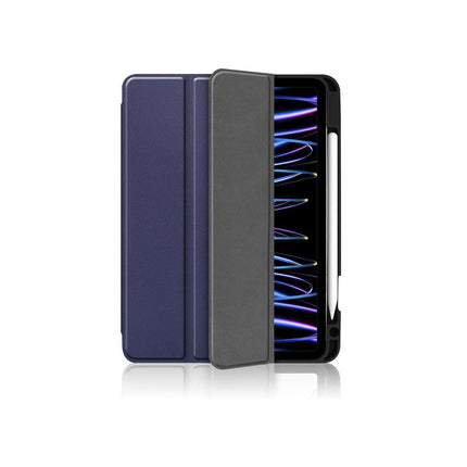 Apple iPad Pro 11 2021/2022 Smart Tri-Fold Case With Pencil Slot (Blue) - Casebump