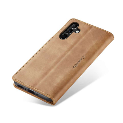 CASEME Samsung Galaxy A54 Retro Wallet Case - Brown - Casebump